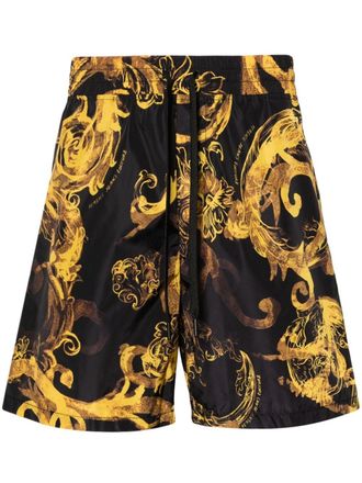 Versace Jeans Couture Shorts con stampa Baroccoflage - Nero