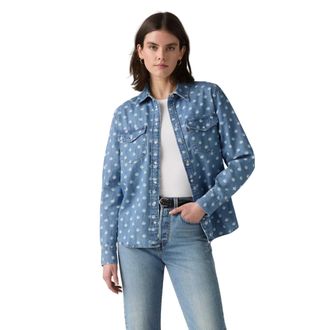 Levi's Dames Iconisch Overshirt (Blauw)