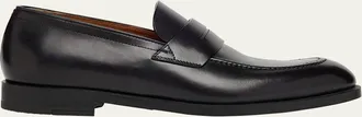 Ermenegildo Zegna Mens Calfskin Penny Loafers