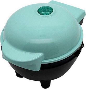 OEM Mini Gofrera - Revestimiento Antiadherente - Verde Menta - 10,2 Cm (4 Pulgadas) - Gofres - F&aacute;cil De Usar - Gofrera Port&aacute;til Para El Desayuno