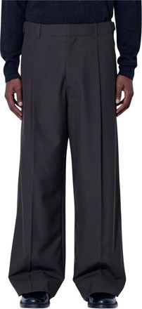 Christophe Lemaire Pantaloni Sartoriali a Pinces Singole - - Trousers - Uomo - Verde - M