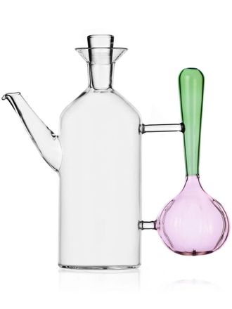 Ichendorf olive oil glass dispenser - unisex - glass - One Size - White