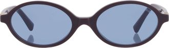 Miu Miu Blue Oval Ladies Sunglasses MU 04ZS 22C60O 50