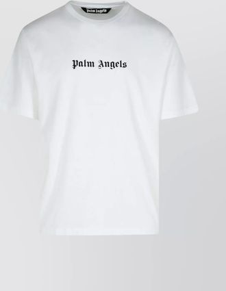 Palm Angels logo print cotton t-shirt
