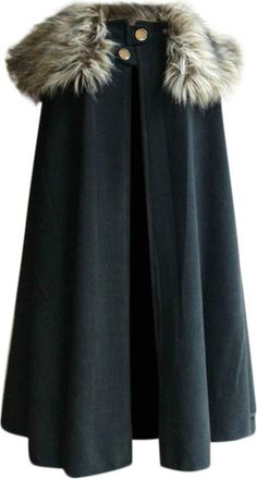 Generic ARtray Short Coat Stand-Up Collar Mens Top Blouse for Men Fashion Cloak Neck Long Cloak Winter Show Costume Classic Mens Winter Coat, navy, 3XL