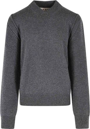 Marni Grey virgin wool and cashmere sweater