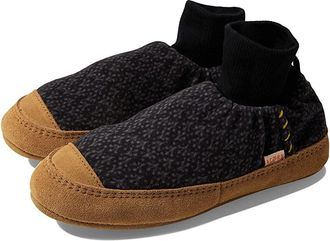 Acorn Polar Pair Womens Shoes Black : XS (US Womens 7.5-8.5) M, Suede/Fleece