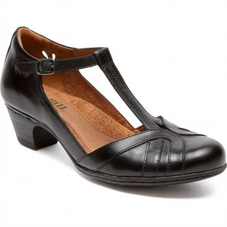 Cobb Hill Womens Angelina T-Strap Pump In Black