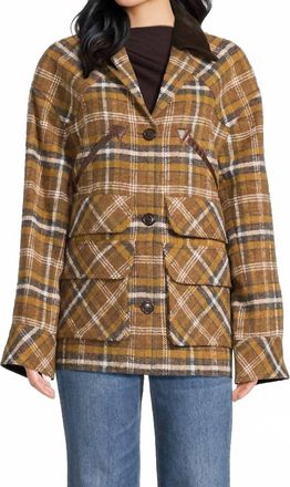 Smythe Plaid Field Jacket In Umber