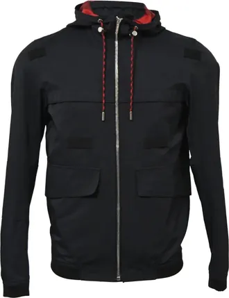 Dior Parka met capuchon en rits - Zwart