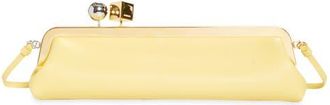 Jacquemus La Pochette Salon Leather Clutch in Light Yellow 210 at Nordstrom