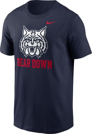 Nike Arizona Primetime Logo Mantra Nike Mens College T-Shirt in Blue | N19941SUAN-TZL
