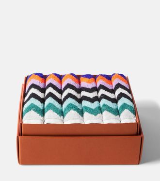 Missoni Best set of 6 cotton terry face towels