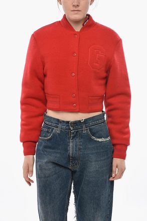 Givenchy Wool Bomber with Embossed Monogram Givenchy