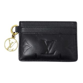 Louis Vuitton Pre-owned Wallets, female, Black, Size: ONE SIZE Pre-owned Monogram Card Case