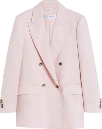 Max Mara Ombrosa Blazer - Dames - Blazers - Roze - S - Wol - Jassen