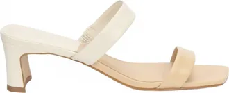 Bruno Menegatti Womens Trisha Leather Slide Sandal In Cream / Off White