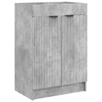 vidaXL Cabinet Debajo Del Fregadero Gris Hormig&oacute;n 78,5 X 37,5 X 81 Cm Vidaxl