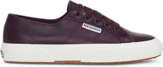 Superga Unisex Adult 2750 Nappa Leather Trainers (Violet Purple/Avorio) - Navy/Red - Size UK 3.5