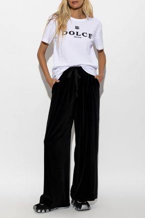 Dolce & Gabbana Cotton T-shirt With Print, Womens, White