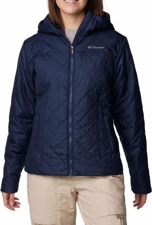 Columbia Womens Copper Crest Ii Hooded Jacket In Collegiate Navy