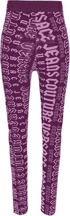 Versace Jeans Couture Broek - Dames - Leggings - Paars - 2XS - Broeken