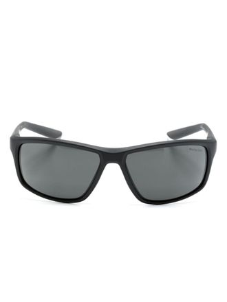 Nike Adrenaline 22 rectangle-frame sunglasses - unisex - Acetate - 64 - Grey