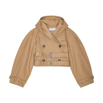 Ganni Donna, Giacche, Beige, XS, new