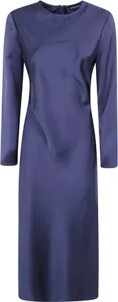 Emporio Armani Dress Long Sleeve Storm Blue