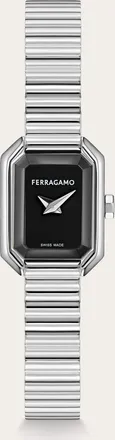 Ferragamo Women Ferragamo Crystal Petite watch Black