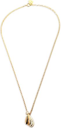 Dior 1980-1990 Crystal pendant necklace - Gold