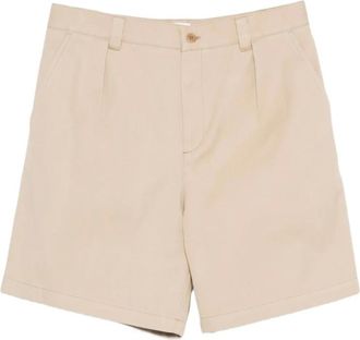 A.P.C. Casual Shorts, male, Beige, Size: XL Pleated Short