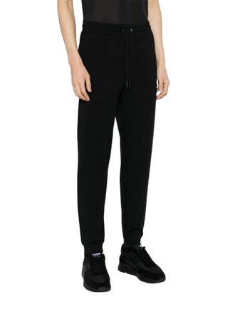 HUGO BOSS Mens Dimacs Thick Cotton Drawstring Waist Joggers Pants In Black