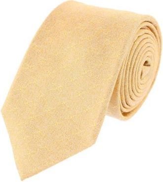 Trafalgar Store Signature Logo Silk Novelty Necktie in Gold at Nordstrom