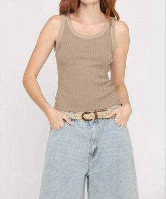 Bloomingdale's Cooper Sweater Rib Tank Top In Desert Taupe