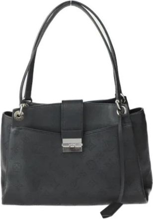 Louis Vuitton Tweedehands leren Louis Vuitton tassen - Dames - Vintage Schoudertas - Zwart - ONE Size - Leer - Vintage