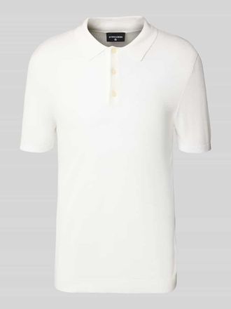 Strellson Regular Fit Poloshirt aus reiner Viskose Modell VADIM in Weiss, Gr&ouml;&szlig;e M