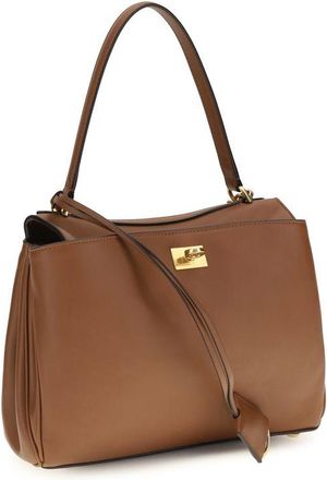 Balenciaga Womens Brown Calf Leather Bos Taurus Shoulder Bag