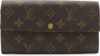 Louis Vuitton Monogram Brown Monogram Long Wallet (Bi-Fold) (Pre-Owned)
