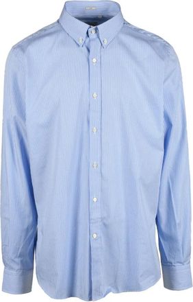 Himon's Himon S overhemd - Heren - Casual Overhemden - Blauw - S - Katoen - Overhemden
