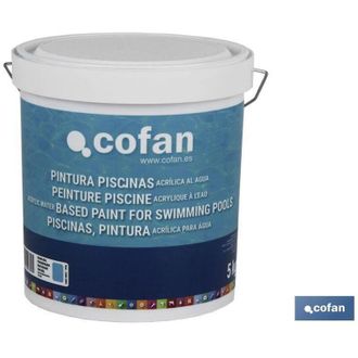 cofan Pintura Piscinas Acrilica Al Agua (azul 5 Kg), Pintura Al Agua Para Piscinas Fabricada En Base De Resinas Acr&iacute;licas De Alta Calidad Que Proporcionan U