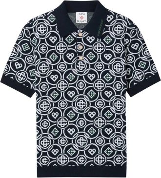 Casablanca Polo Shirt - Heren - Polos - Groen - M - Tops
