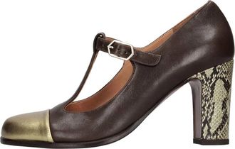 Chie Mihara Met Hak - Dames - Pumps - Bruin - 37 EU - Leer - Schoenen