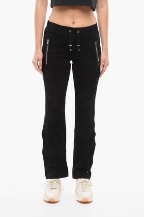 Philipp Plein Joggers TOO GOOD in Suede con Cristalli Philipp Plein