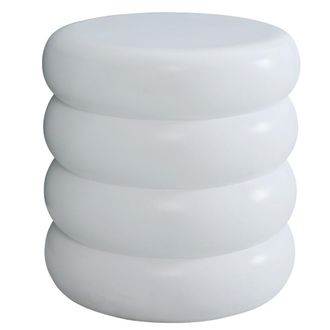 Nordlys Mesa auxiliar interior y exterior en magnesita blanca