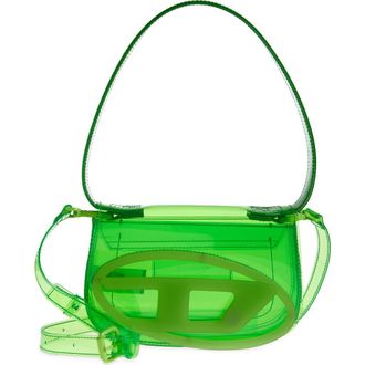 Diesel 1DR Logo Clear Shoulder Bag in Green at Nordstrom