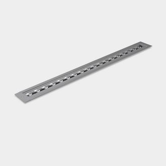 Netlighting Convert Dmx Outdoor Recessed Linear Ground Light Grey IP65 IP67 RGBW