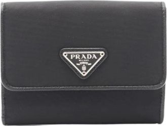 Prada Pre-owned Wallets, female, Black, Size: ONE SIZE Pre-owned Vintage Bi-fold Wallet