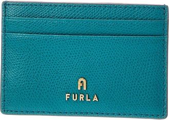 Furla Camelia Leather Card Case