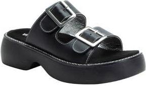 Alegria By Pg Lite Iza Slide Sandal in Black Patent Leather at Nordstrom Rack, Size 11Us / 41Eu